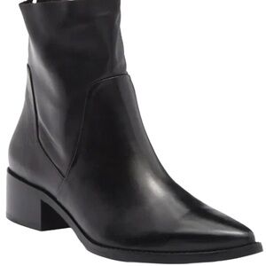 PAUL GREEN WILLOW LEATHER ANKLE BOOTS BLACK Zip Close SZ US 7.5 UK 5 NEW